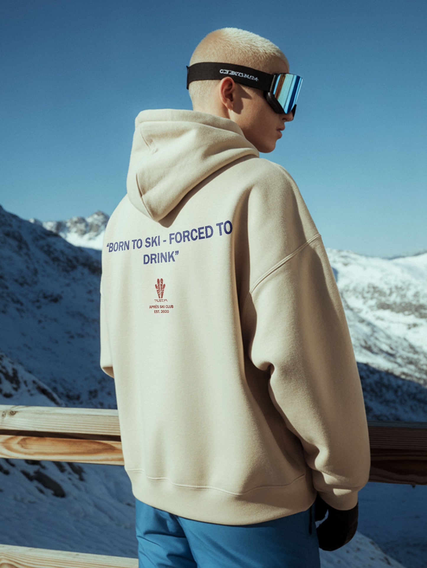 BORN TO SKI HOODIE